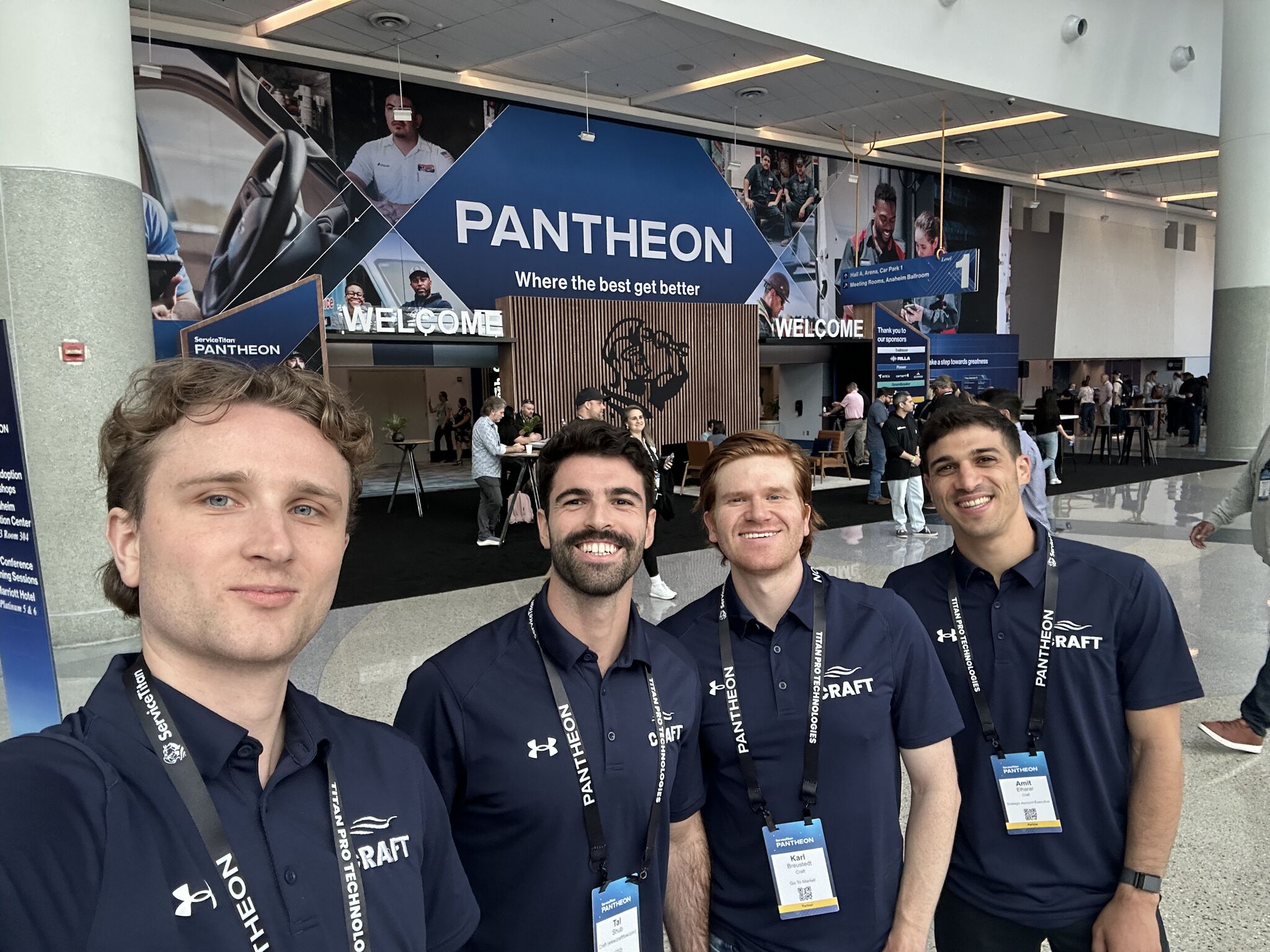 Pantheon 2025 team celebration