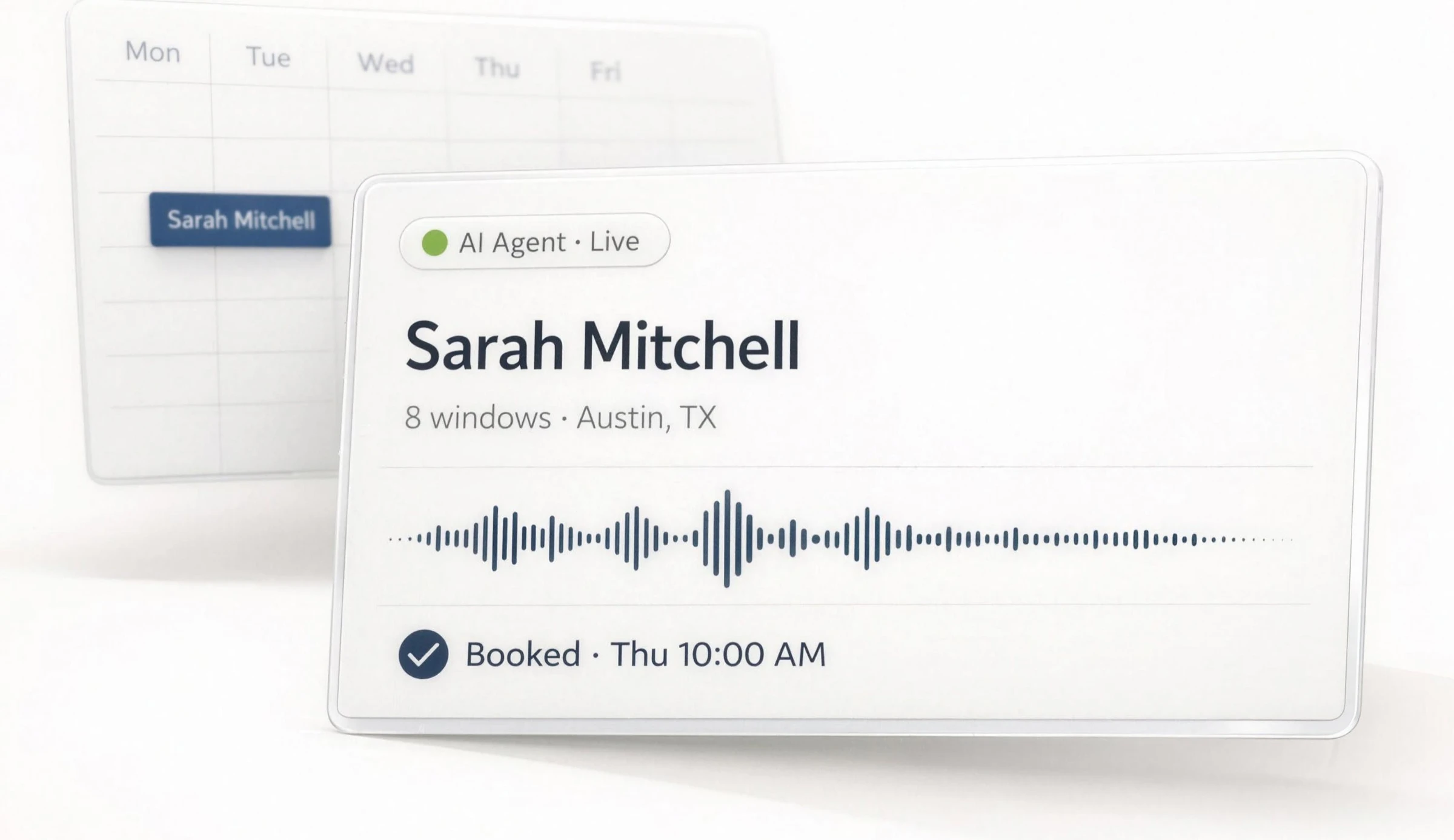 AI Agents: Answers every call and web lead in seconds and books the appointment, day or night.